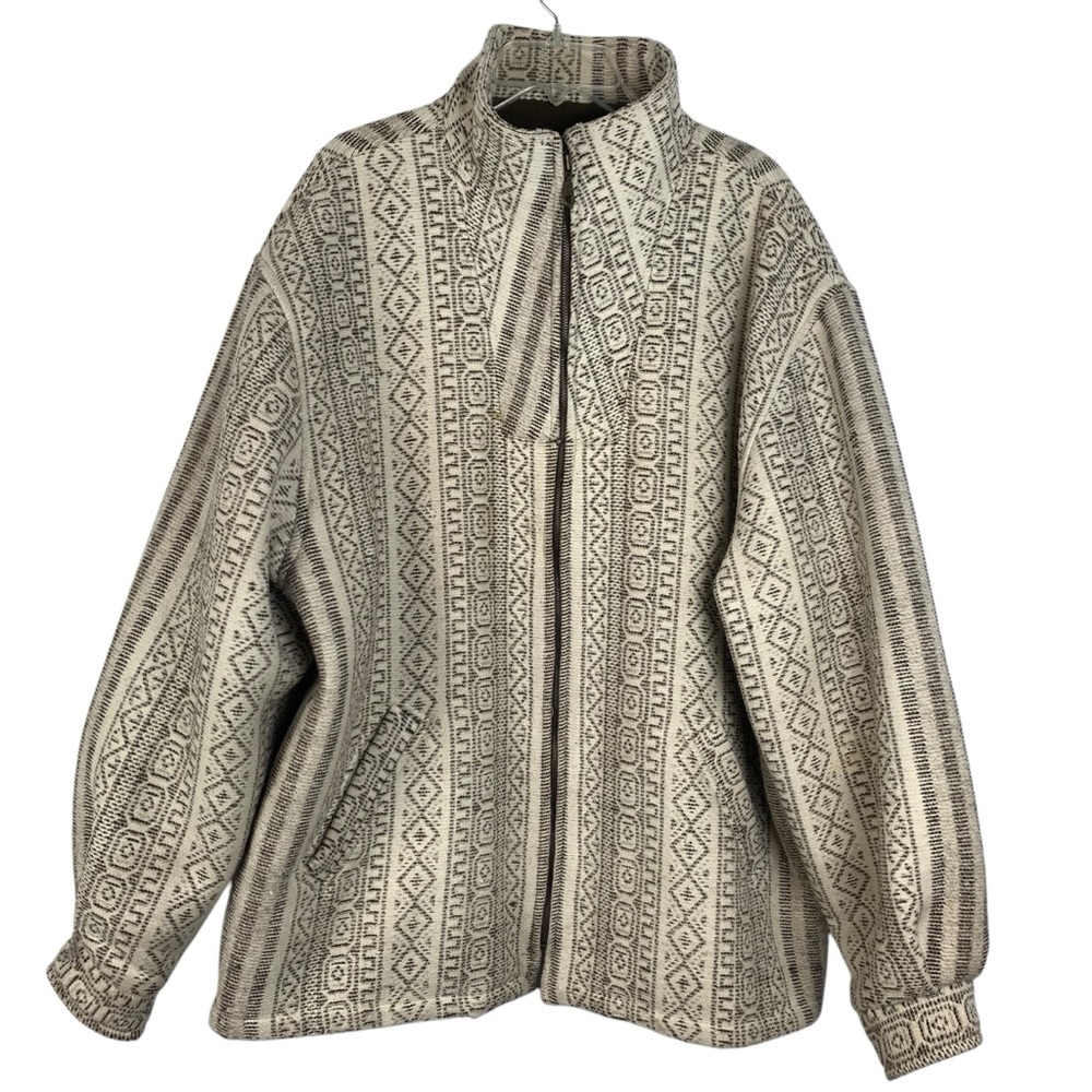 Sumac Design Santa Fe New Mexico 100% Wool Woven Jacket Size XXL